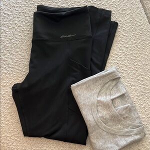 Eddie Bauer Black Leggings Versatile Comfort